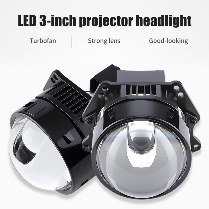 1 (1) Bi-LED Projector Lens with Laser Light – High-Performance Headlight for Cars