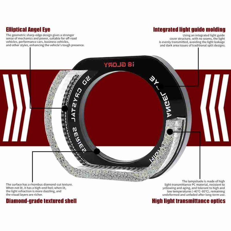 5d angel eye halo ring – universal led drl daytime running light 5d angel eye halo ring – universal led drl daytime running light