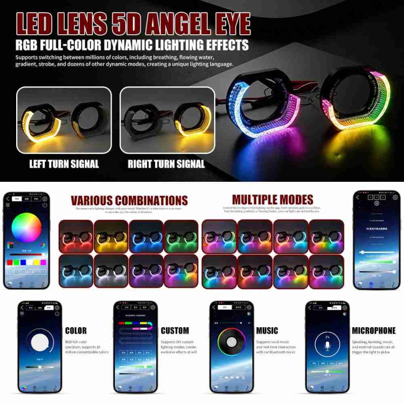 5d angel eye halo ring – universal led drl daytime running light 5d angel eye halo ring – universal led drl daytime running light