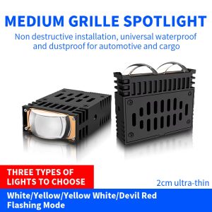 1-2-3-lens-led-laser-front-grille-spotlight-for-car-truck-04 1/2/3-Lens LED Laser Front Grille Spotlight for Car Truck