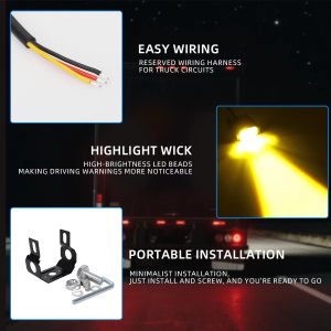 1-Lens Laser Front Grille LED Work Light with White / Yellow Output
