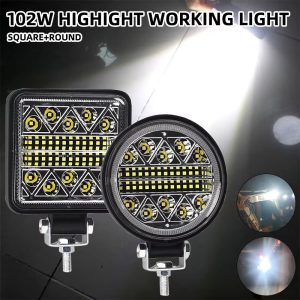 102w-12v-24v-square-round-led-work-light-for-truck-atv-off-road-01 102W 12V-24V Square Round LED Work Light for Truck ATV Off-Road
