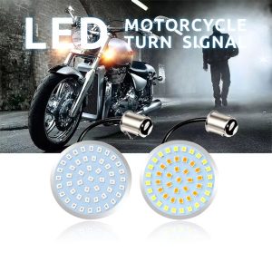 1157 48SMD Motorcycle LED Turn Signal Bulbs White / Yellow