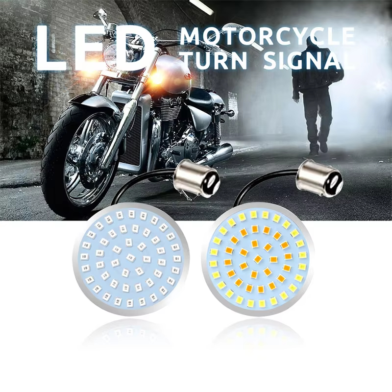 1157-48smd-motorcycle-led-turn-signal-bulbs-white-yellow-01 1157 48SMD Motorcycle LED Turn Signal Bulbs White / Yellow
