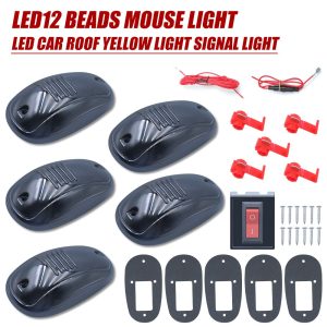 12-Bead LED Mouse Roof Marker Light Kit