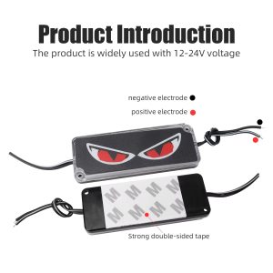 12V-24V LED Strobe Warning Tail Light for Motorcycle License Plate