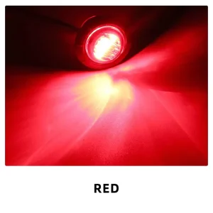 12V-24V Mini Round LED Side Marker Lights for Truck Trailer