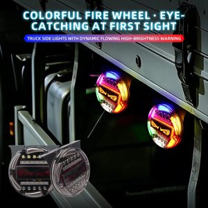 12v-24v-rgb-devil-eyes-led-side-marker-warning-lights-05 12V-24V RGB Devil Eyes LED Side Marker Warning Lights