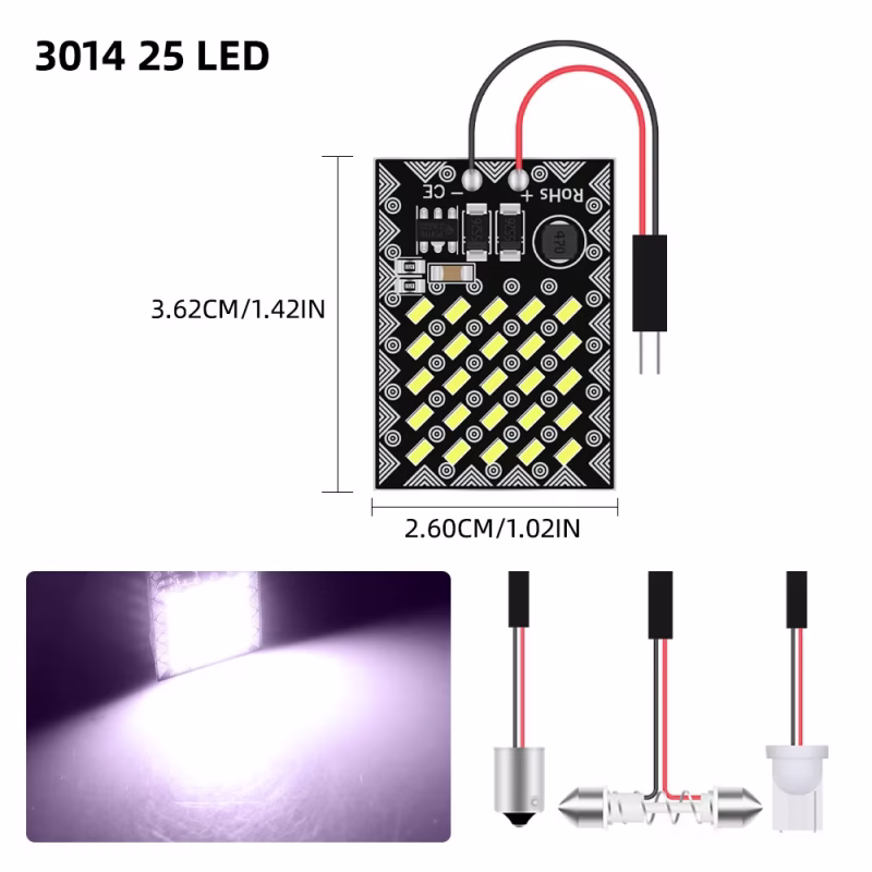 12v-t10-ba9s-festoon-led-dome-light-set-for-car-interior-05 12V T10 BA9S Festoon LED Dome Light Set for Car Interior