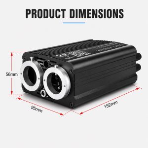 16W RGBW car starry sky fiber optic ambient light kit dimensions 152 by 95 by 56 mm