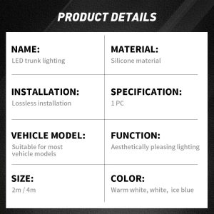 2-4m-car-trunk-led-ambient-light-strip-with-automatic-lighting-04 2-4M Car Trunk LED Ambient Light Strip with Automatic Lighting