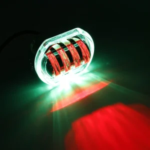 2.5 Inch 16W Motorcycle LED Projector Headlight with DRL Demon Eyes
