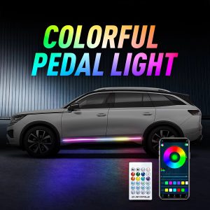 2-in-1 150cm RGB Car Door Sill Welcome Ambient Light Strip