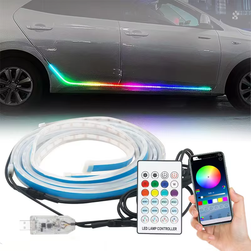 2-in-1-150cm-rgb-car-door-sill-welcome-ambient-light-strip-05 2-in-1 150cm RGB Car Door Sill Welcome Ambient Light Strip