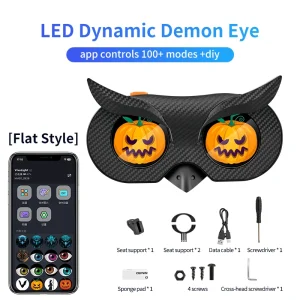 2-lens-owl-shape-motorcycle-devil-eyes-led-rear-tail-light-app-control-05 2-Lens Owl Shape Motorcycle Devil Eyes LED Rear Tail Light App Control