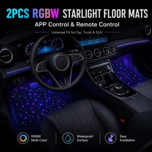 2Pcs Rgbw Starlight Floor Mats Main automotive LED lighting reference