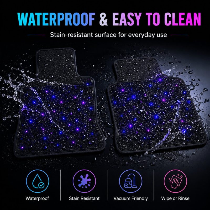 2Pcs Rgbw Starlight Floor Mats Waterproof Cleaning 2Pcs Rgbw Starlight Floor Mats Waterproof Cleaning automotive LED lighting reference