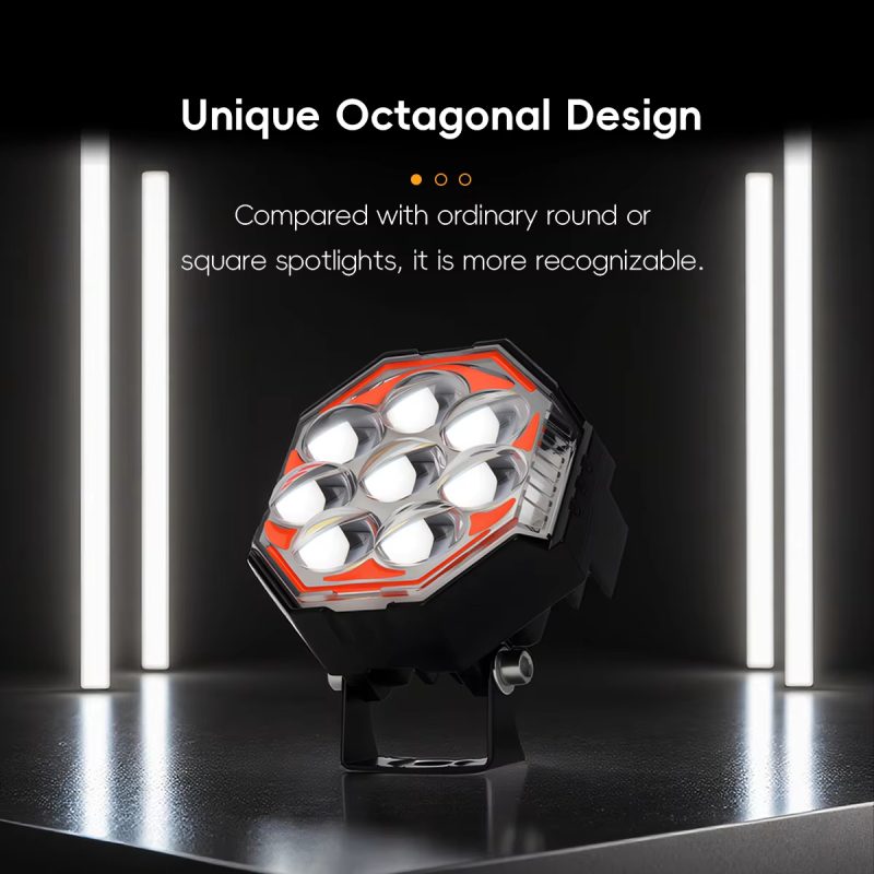 3-8-lens-octagonal-motorcycle-led-spotlight-high-low-beam-03 3-8 Lens Octagonal Motorcycle LED Spotlight High Low Beam