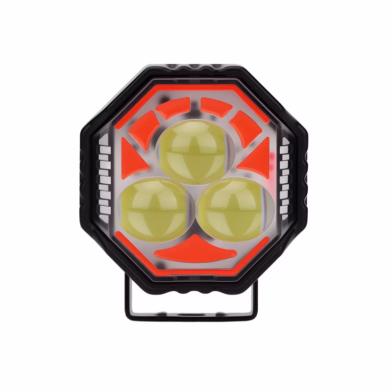 3-8-lens-octagonal-motorcycle-led-spotlight-high-low-beam-05 3-8 Lens Octagonal Motorcycle LED Spotlight High Low Beam