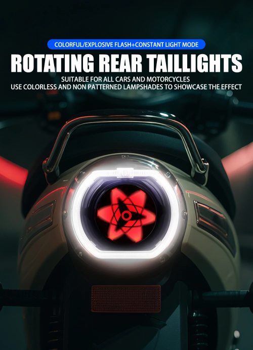 3 inch motorcycle RGB angel eye rotating tail light 1 3 inch motorcycle RGB angel eye rotating tail light 1