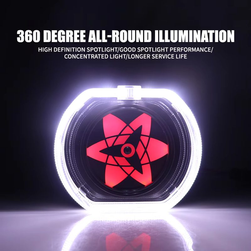 3 inch motorcycle RGB angel eye rotating tail light 5 3 inch motorcycle RGB angel eye rotating tail light 5