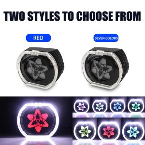 3 inch motorcycle RGB angel eye rotating tail light 6 3 inch motorcycle RGB angel eye rotating tail light 6