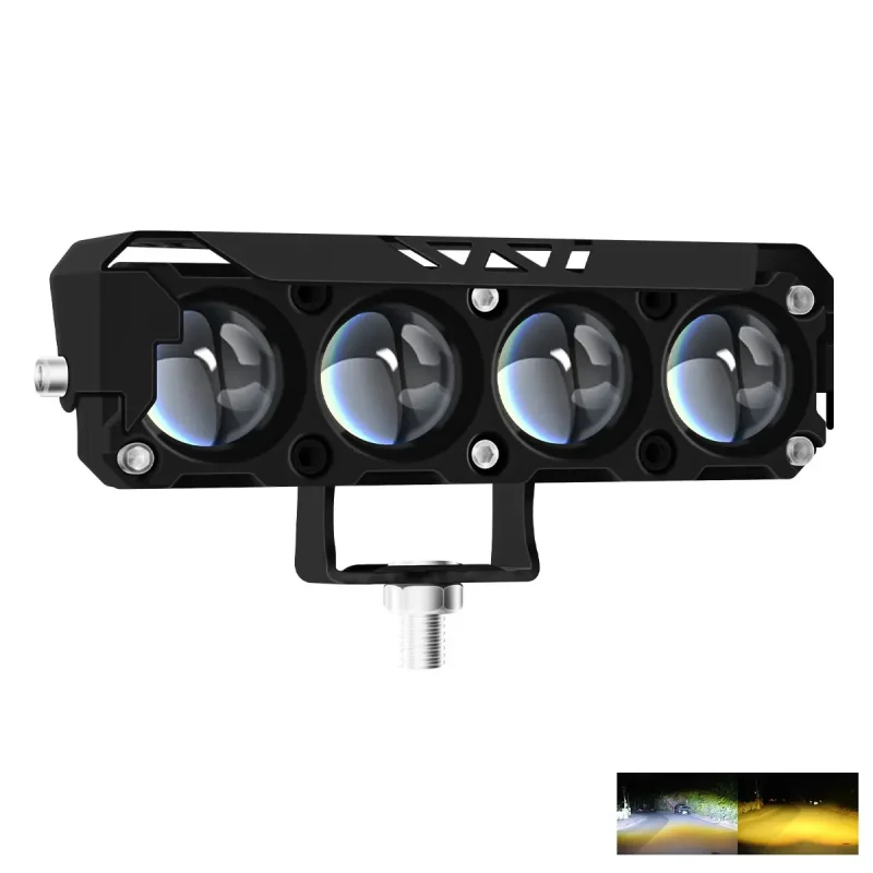 4-5-6-lens-led-spotlight-white-yellow-high-low-beam-work-light-05 4/5/6-Lens LED Spotlight White Yellow High-Low Beam Work Light