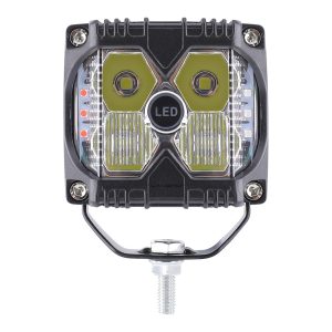 4-Bead Red Blue White Square LED Work Light