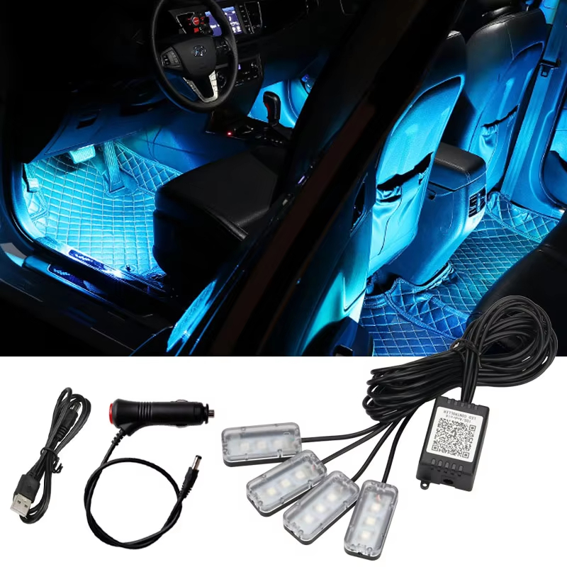 4-in-1-rgb-car-footwell-atmosphere-light-strip-with-app-control-01-1 4-in-1 RGB Car Footwell Atmosphere Light Strip with App Control