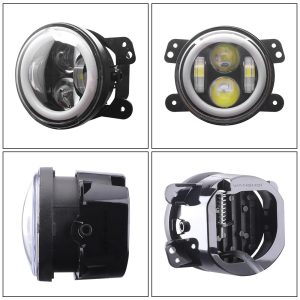 4 Inch Round Angel Eye LED Fog Light Bead Options