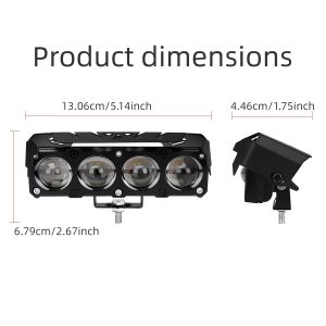 4-lens-led-laser-spotlight-white-yellow-rgb-auxiliary-headlight-02 4-Lens LED Laser Spotlight White Yellow RGB Auxiliary Headlight