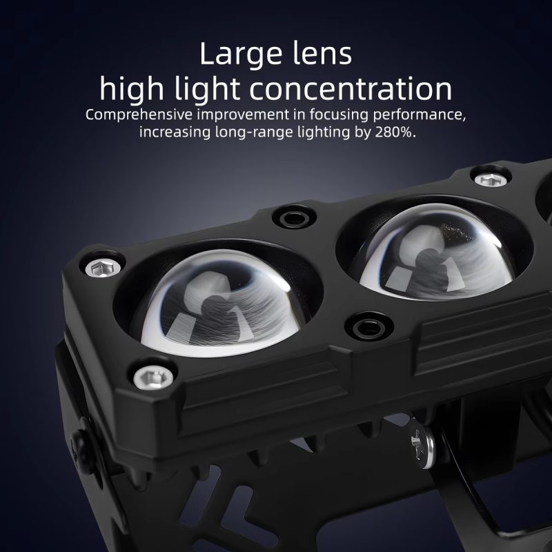4-lens-led-laser-spotlight-white-yellow-rgb-auxiliary-headlight-05 4-Lens LED Laser Spotlight White Yellow RGB Auxiliary Headlight