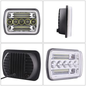 5-Bead 45W Square LED Work Light