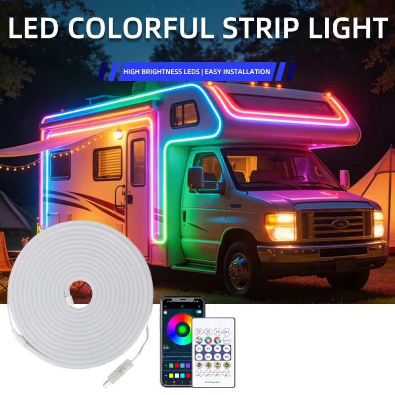 5V USB RGB Neon Strip Light 5M Symphony Flexible Decoration Light