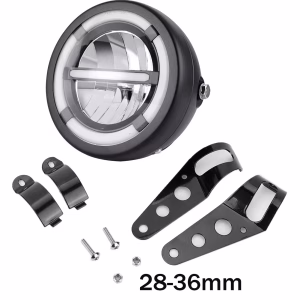 5.75 Inch Motorcycle LED Headlight Assembly with Halo DRL 5.75 Inch Motorcycle LED Headlight Assembly with Halo DRL