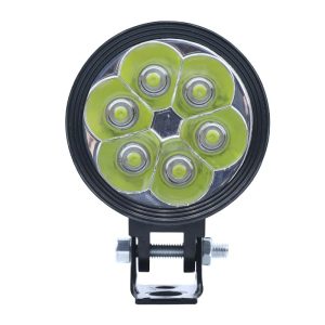 6-Bead Small Steel Cannon LED Spotlight Pair