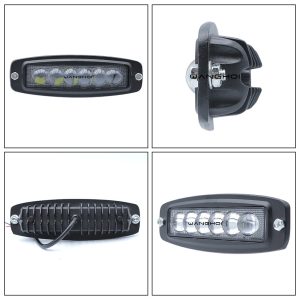 6 Convex-Lens In-Line LED Work Light