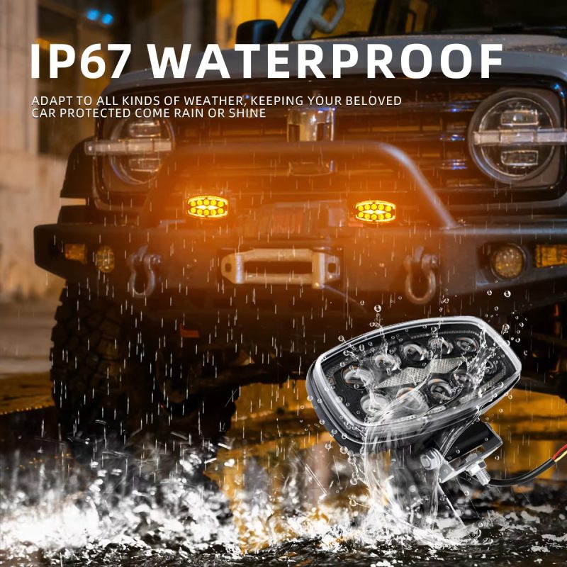 60w-dual-color-led-work-light-with-drl-flow-flash-function-05 60W Dual Color LED Work Light with DRL Flow Flash Function