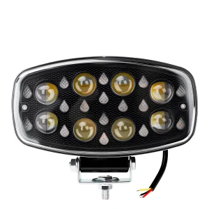 60W Water Drop LED Work Light with 8-Lens Dual Color Spotlight