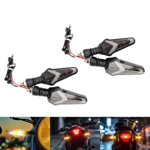 Motorcycle Water Flowing LED Turn Signal Lights Dual Color Indicator