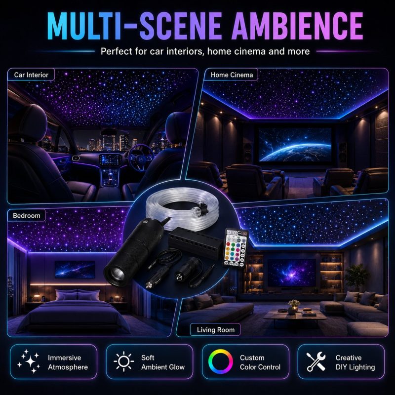 6W Rgbw Starlight Headliner Multi Scene Ambience automotive LED lighting reference