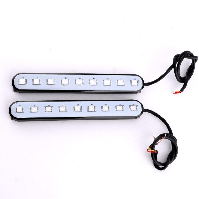 9 Bead Colorful LED Decorative Side Marker Light Pair Main