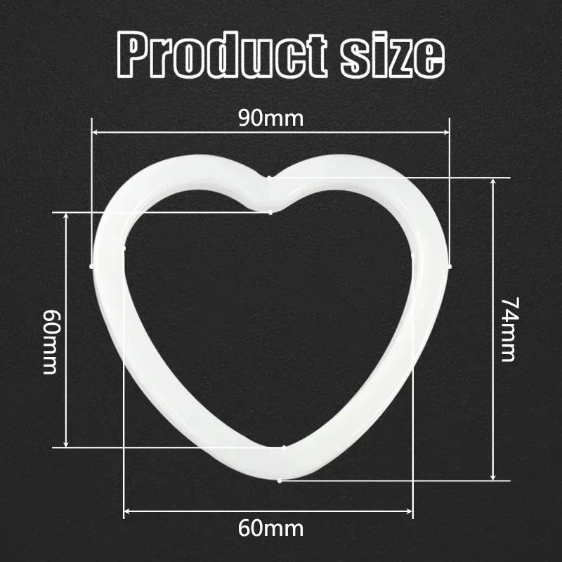 Heart Shape RGB Cotton LED Angel Eye Halo Rings for Car and Motorcycle - Detail 03