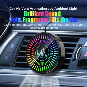 RGB Music Rhythm Car Air Vent Ambient Light with Dynamic Modes - Main 01 RGB Music Rhythm Car Air Vent Ambient Light with Dynamic Modes - Main 01