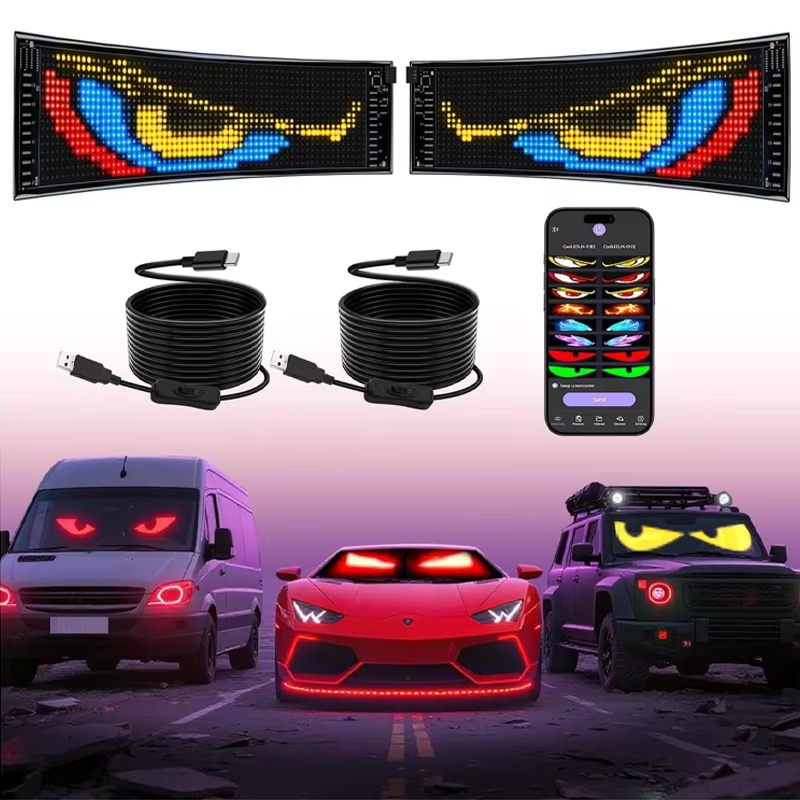 USB Powered Programmable Devil Eye LED Matrix Panel with App Control - Main 01