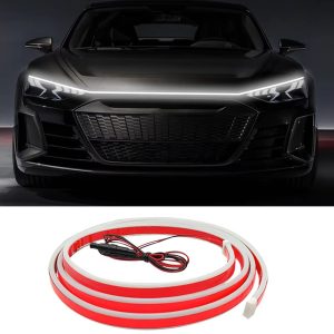 Universal Flexible LED Hood DRL Strip with Scan Start Effect - Main 01 Universal Flexible LED Hood DRL Strip with Scan Start Effect - Main 01