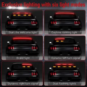 Universal LED Spoiler Rear Lip Kit with Brake DRL Turn Signal - Main 02 Universal LED Spoiler Rear Lip Kit with Brake DRL Turn Signal - Main 02