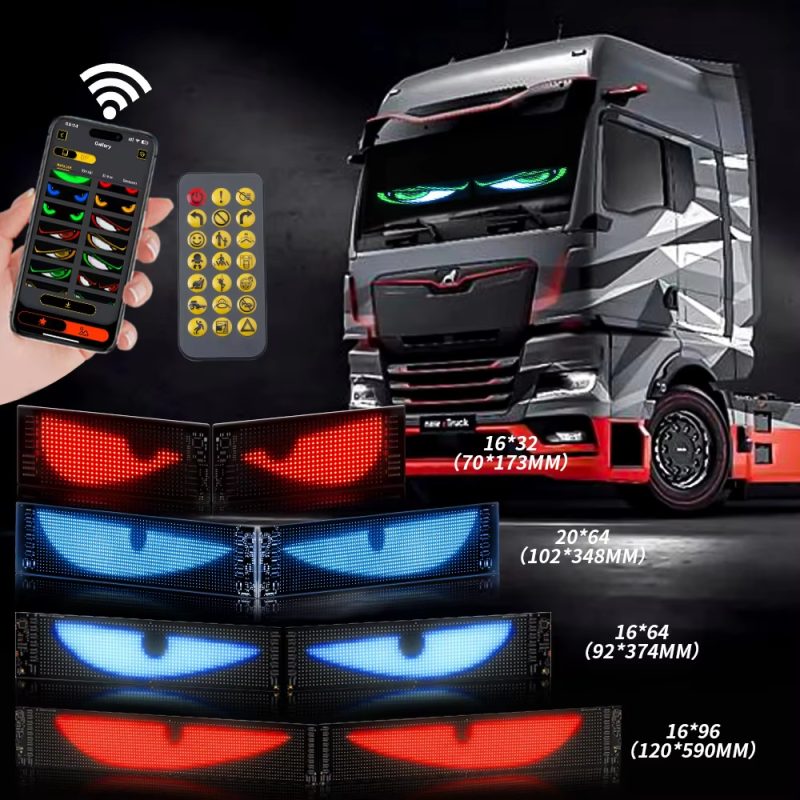 USB Powered Programmable Devil Eye LED Matrix Panel with App Control - Main 02