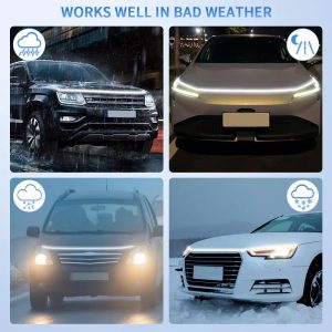 Universal Flexible LED Hood DRL Strip with Scan Start Effect - Main 02 Universal Flexible LED Hood DRL Strip with Scan Start Effect - Main 02