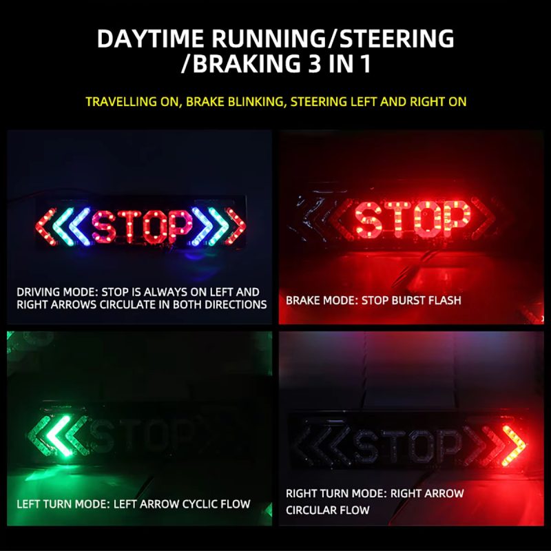 Universal Motorcycle LED Stop Brake Turn Signal License Plate Light - Main 02 Universal Motorcycle LED Stop Brake Turn Signal License Plate Light - Main 02